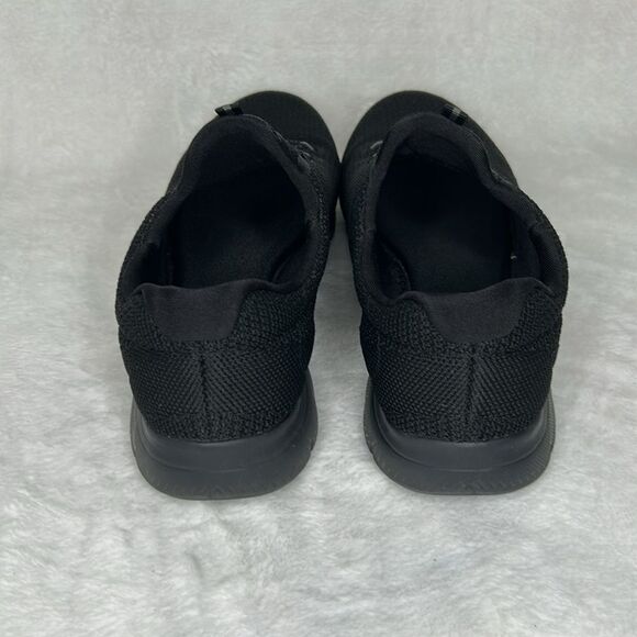 Skechers black slip on walking sneaker shoes - Picture 7 of 10